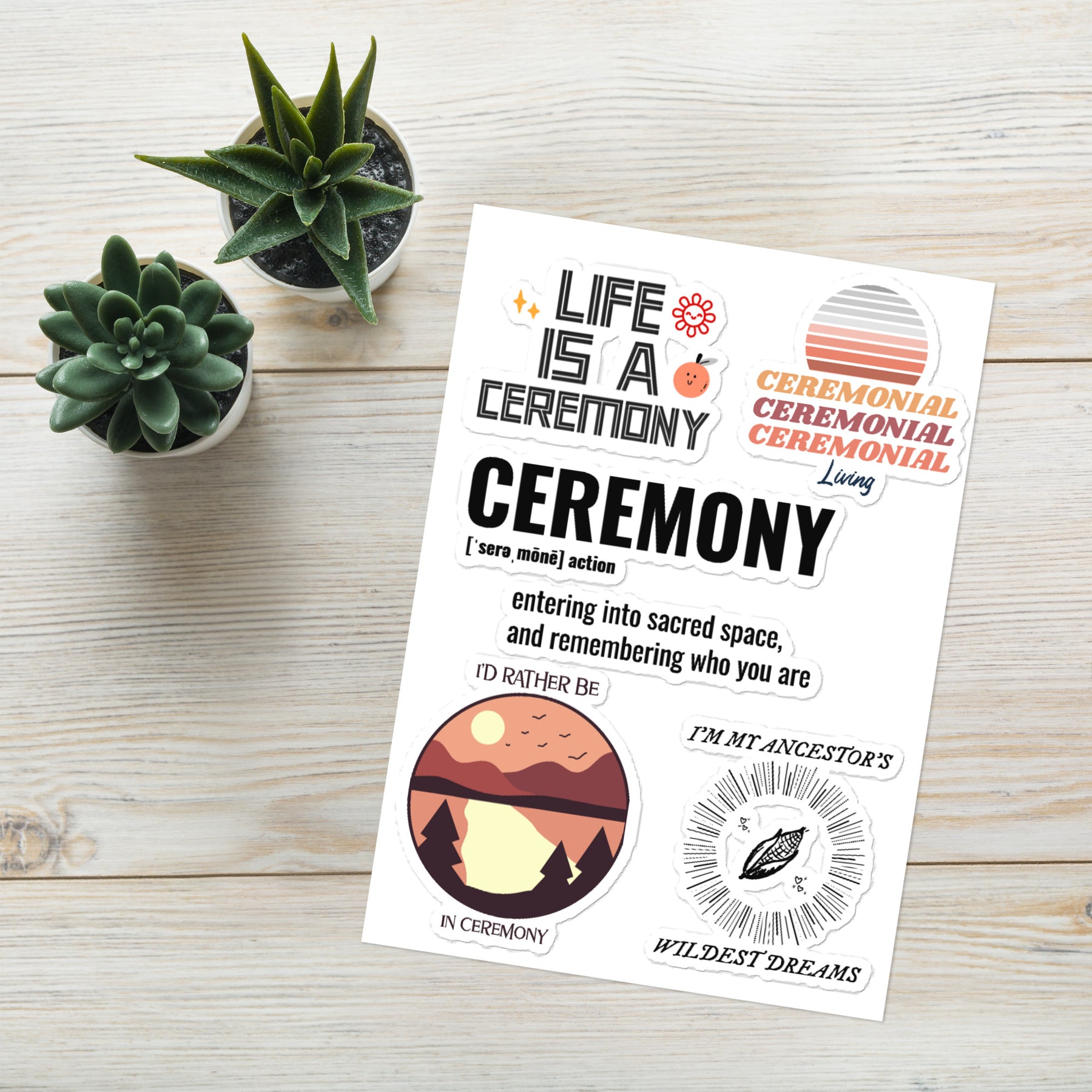 Ceremony- Sticker Sheet