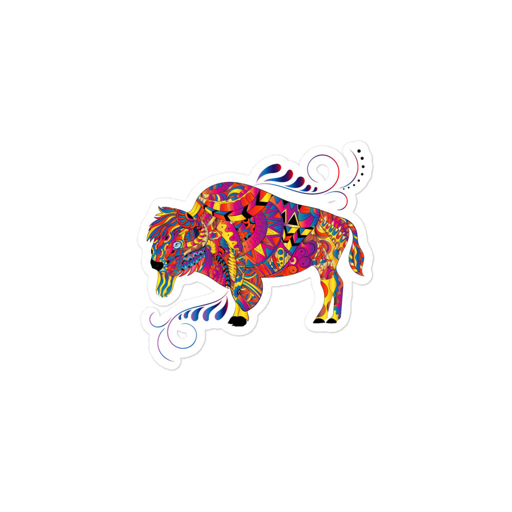Buffalo Mandala Sticker