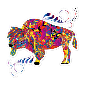 Buffalo Mandala Sticker